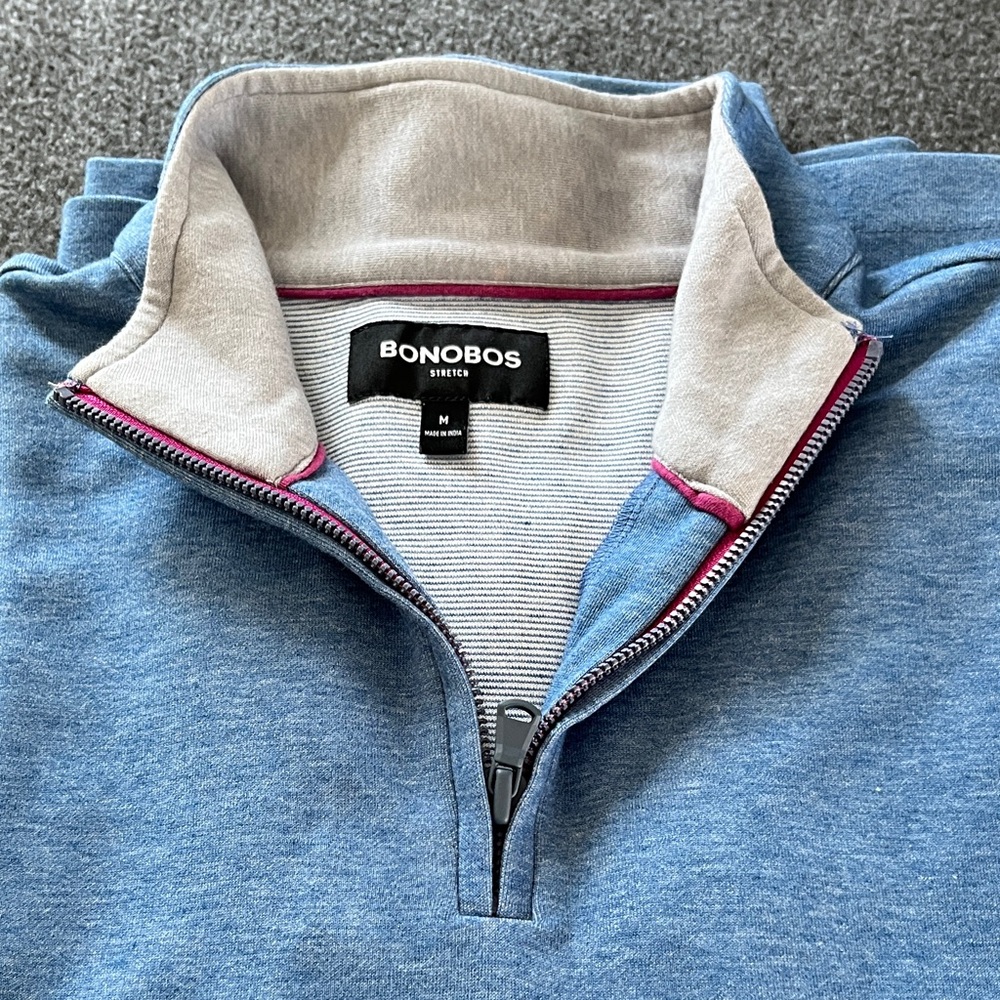 Bonobos Quarter Zip sweater